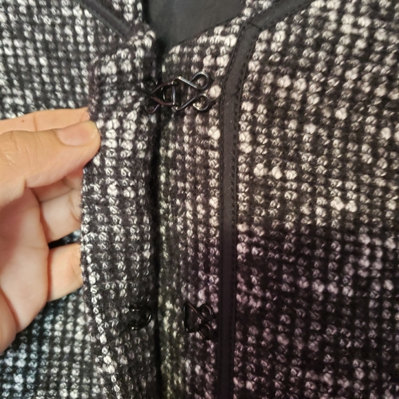 Banana Republic women's black tweed blazer jacket size 10 - Picture 4 of 11